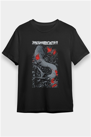 Agalloch Baskılı Unisex Siyah Tişört - Tshirt