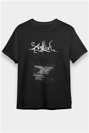 Agalloch Baskılı Unisex Siyah Tişört - Tshirt