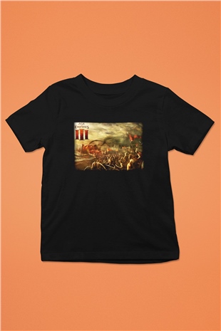 Age Of Empires Baskılı Siyah Unisex Çocuk Tişört