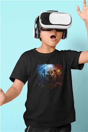 Age Of Empires Baskılı Siyah Unisex Çocuk Tişört