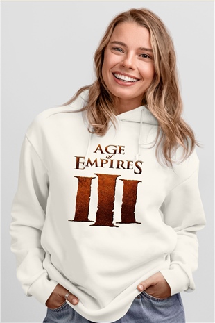 Age Of Empires Beyaz Unisex Hoodie