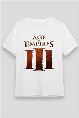 Age Of Empires Beyaz Unisex Tişört T-Shirt