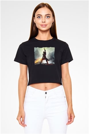 Age Of Empires Siyah  Crop Top Tişört