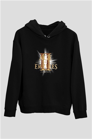 Age Of Empires Siyah Unisex Hoodie