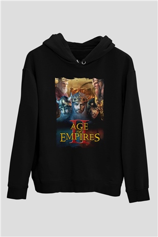 Age Of Empires Siyah Unisex Hoodie