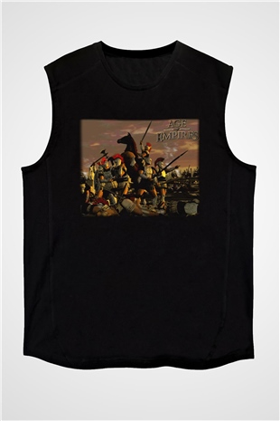 Age Of Empires Siyah Unisex Kolsuz Tişört