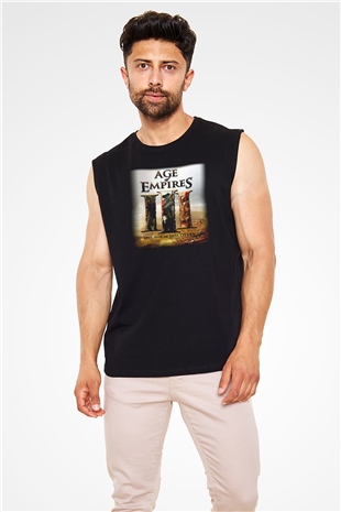 Age Of Empires Siyah Unisex Kolsuz Tişört