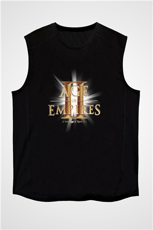 Age Of Empires Siyah Unisex Kolsuz Tişört