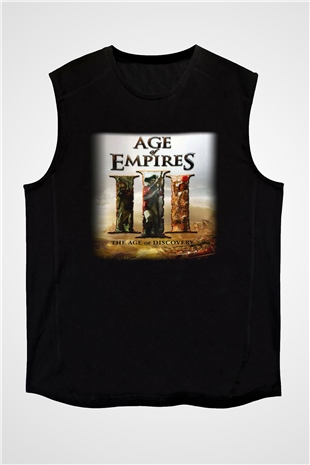 Age Of Empires Siyah Unisex Kolsuz Tişört