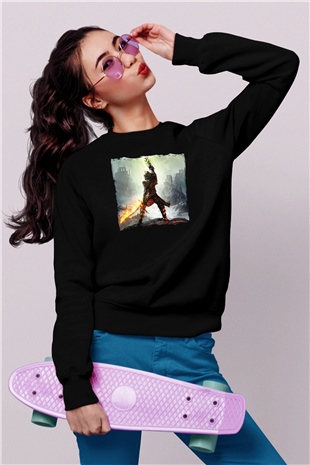 Age Of Empires Siyah Unisex Sweatshirt