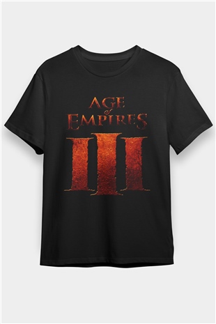 Age Of Empires Siyah Unisex Tişört T-Shirt