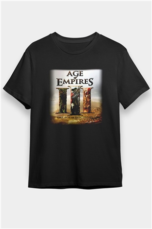 Age Of Empires Siyah Unisex Tişört T-Shirt