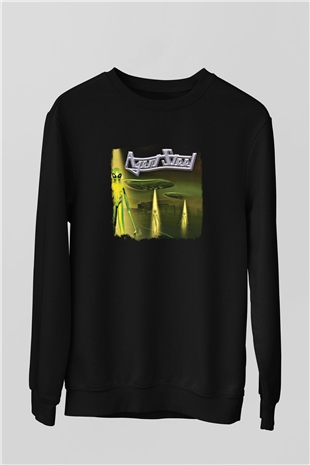 Agent Steel Baskılı Unisex Siyah Sweatshirt