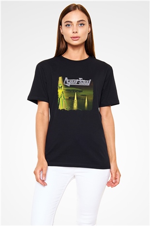 Agent Steel Baskılı Unisex Siyah Tişört