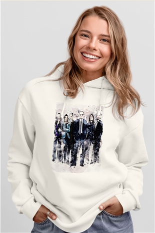 Agents of S.H.I.E.L.D. Beyaz Unisex Hoodie