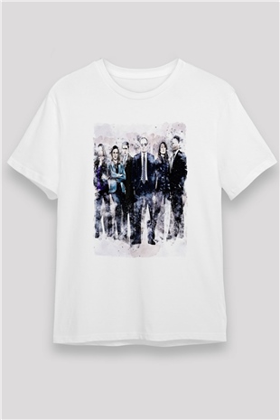 Agents of S.H.I.E.L.D. Beyaz Unisex Tişört T-Shirt