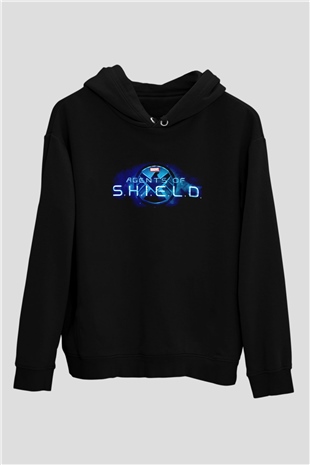 Agents of S.H.I.E.L.D. Siyah Unisex Hoodie