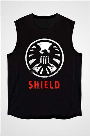 Agents of S.H.I.E.L.D. Siyah Unisex Kolsuz Tişört