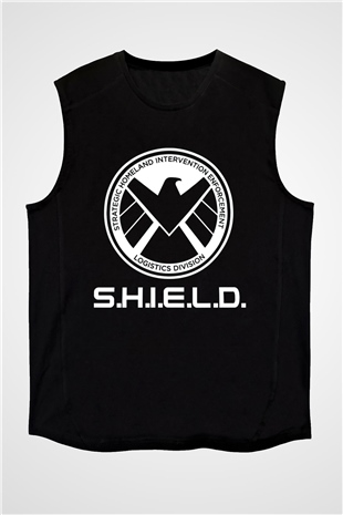 Agents of S.H.I.E.L.D. Siyah Unisex Kolsuz Tişört