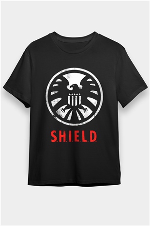 Agents of S.H.I.E.L.D. Siyah Unisex Tişört T-Shirt