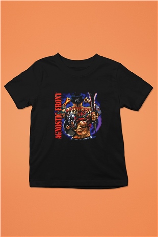 Agnostic Front Baskılı Unisex Siyah Çocuk Tişört