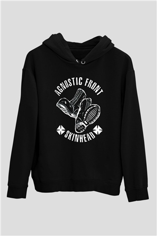 Agnostic Front Siyah Unisex Hoodie