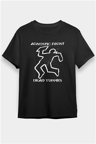 Agnostic Front Siyah Unisex Tişört T-Shirt - TişörtFabrikası
