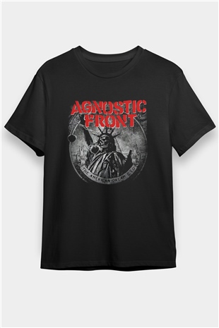 Agnostic Front Siyah Unisex Tişört T-Shirt - TişörtFabrikası
