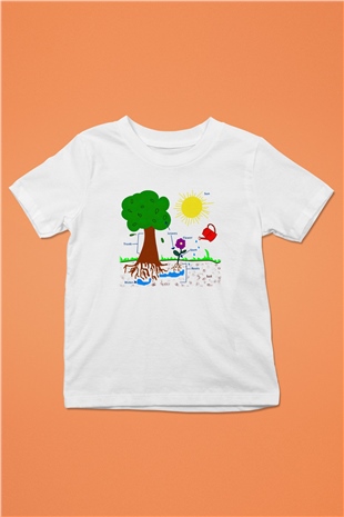 Agronomist Baskılı Beyaz Unisex Çocuk Tişört