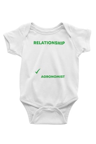 Agronomist Beyaz Bebek Body - Zıbın