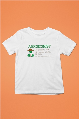 Agronomist Beyaz Unisex Çocuk Tişört