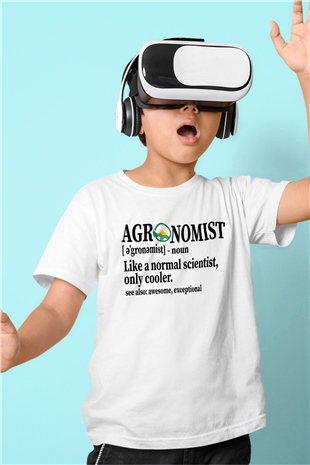 Agronomist Beyaz Unisex Çocuk Tişört