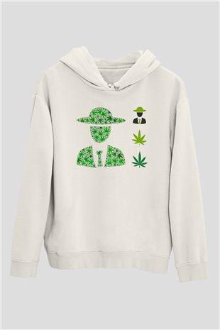 Agronomist Beyaz Unisex Kapüşonlu Sweatshirt