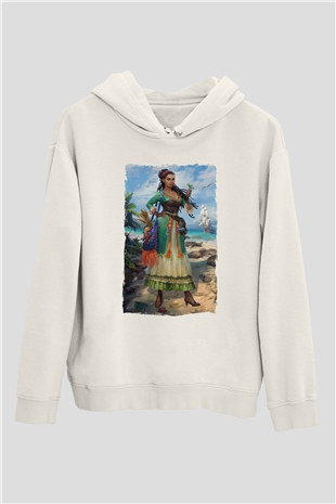 Agronomist Beyaz Unisex Kapüşonlu Sweatshirt