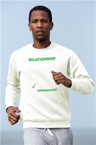 Agronomist Beyaz Unisex Sweatshirt