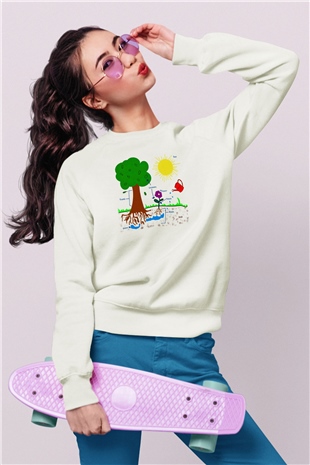 Agronomist Beyaz Unisex Sweatshirt