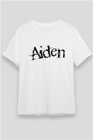 Aiden Beyaz Unisex Tişört T-Shirt - TişörtFabrikası