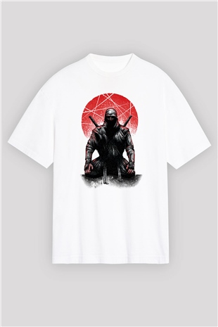Aikido Beyaz Unisex Oversize Tişört T-Shirt