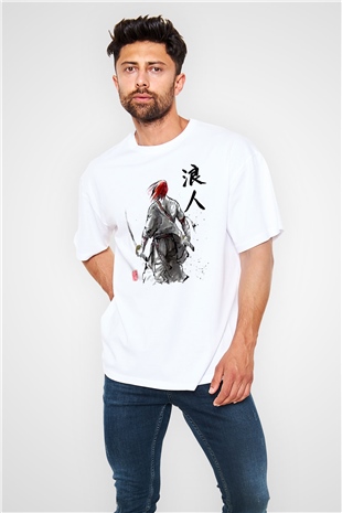 Aikido Beyaz Unisex Oversize Tişört T-Shirt