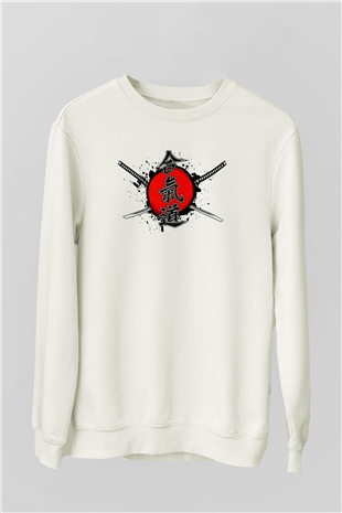 Aikido Beyaz Unisex Sweatshirt