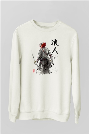 Aikido Beyaz Unisex Sweatshirt