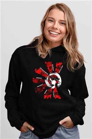 Aikido Siyah Unisex Hoodie