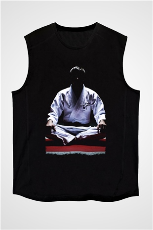 Aikido Siyah Unisex Kolsuz Tişört