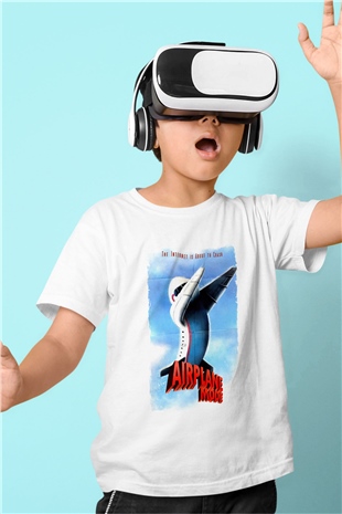 Airplane Beyaz Unisex  Çocuk Tişört