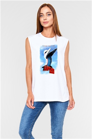 Airplane Beyaz Unisex  Kolsuz Tişört