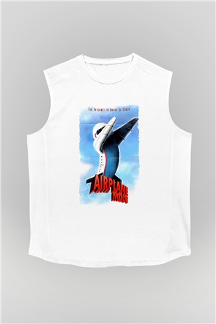 Airplane Beyaz Unisex  Kolsuz Tişört