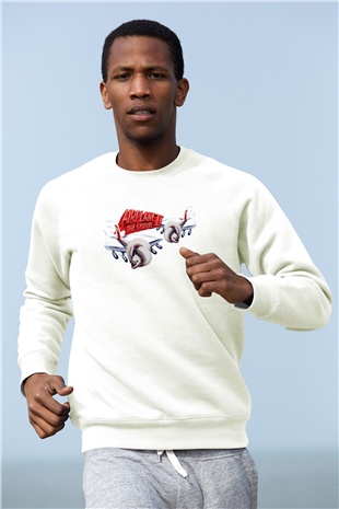 Airplane Beyaz Unisex  Sweatshirt