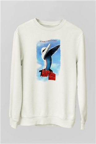 Airplane Beyaz Unisex  Sweatshirt
