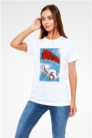 Airplane Beyaz Unisex Tişört