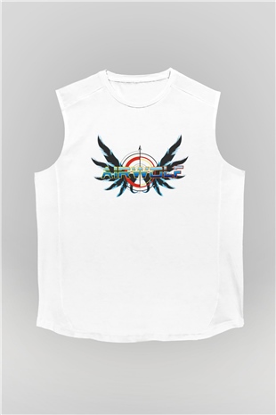 Airwolf Beyaz Unisex Kolsuz Tişört